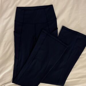 Never Worn Fabletics Navy Flared Leggings